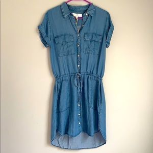 NWT Denim Look Shirt Dress